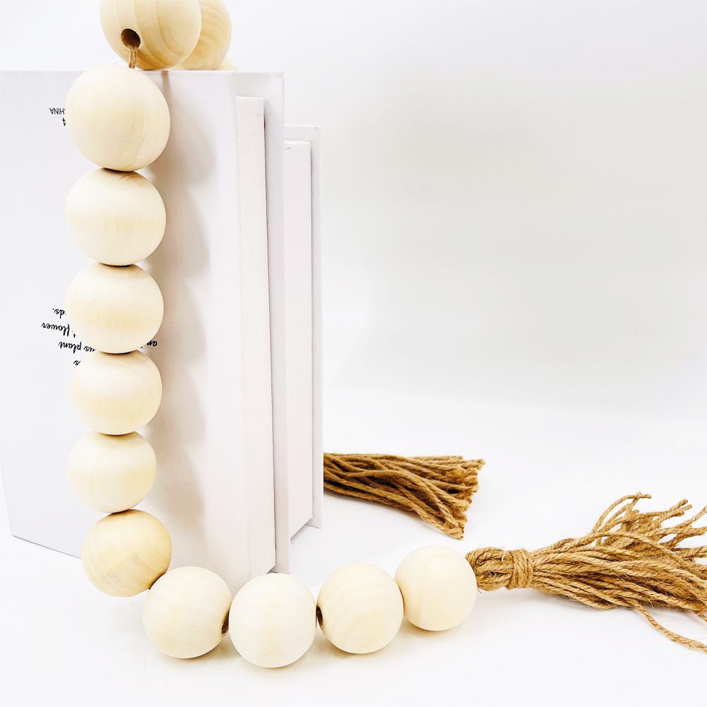Wood Bead Garland with Diameter Wooden Beads view 10