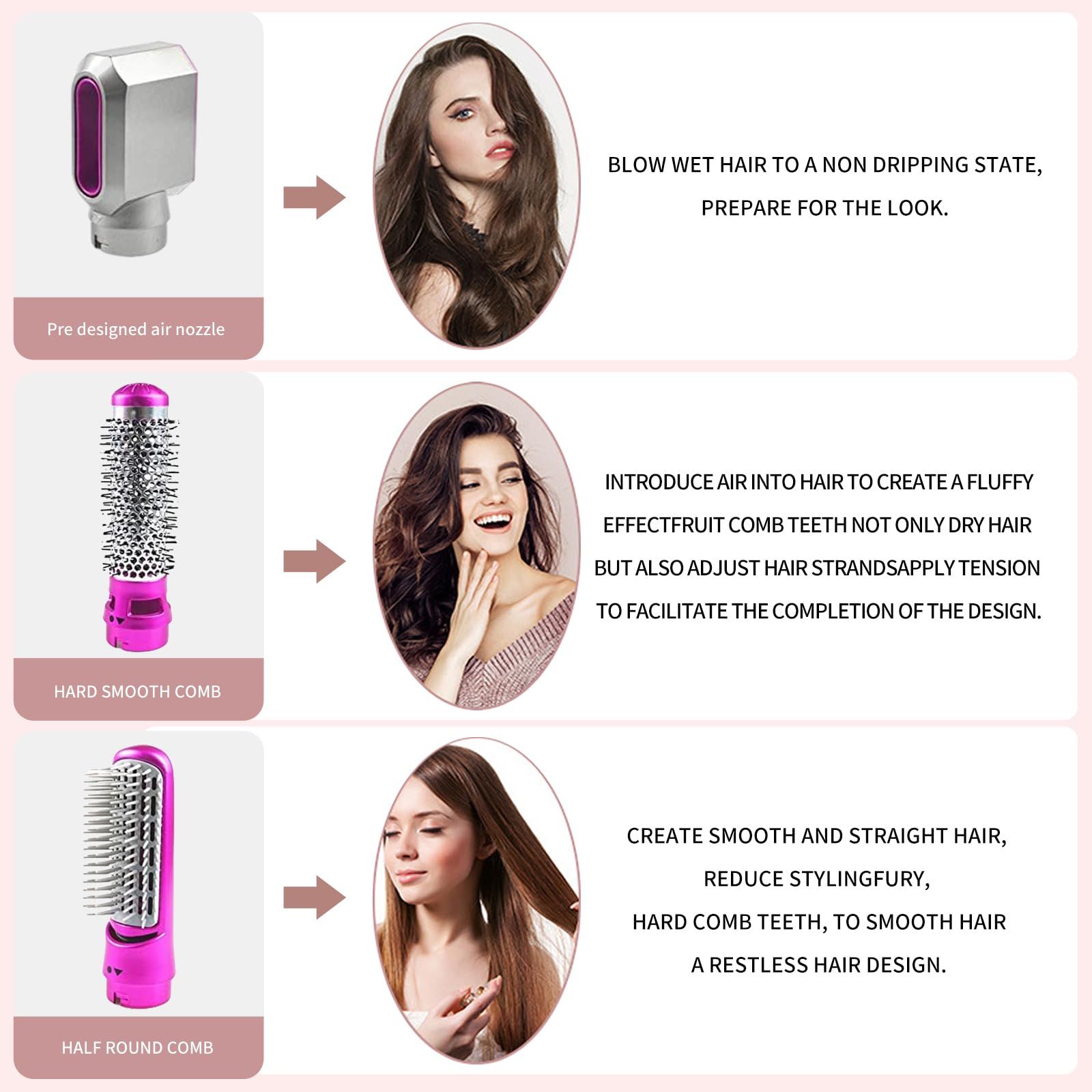 5 in 1 Hot Air Brush with Interchangeable Brush Head view 10
