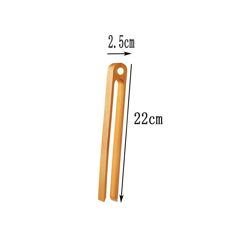 Magnetic Bamboo Toaster Tongs: Natural Wood Kitchen Toast Tongs| Eco-Friendly view 6