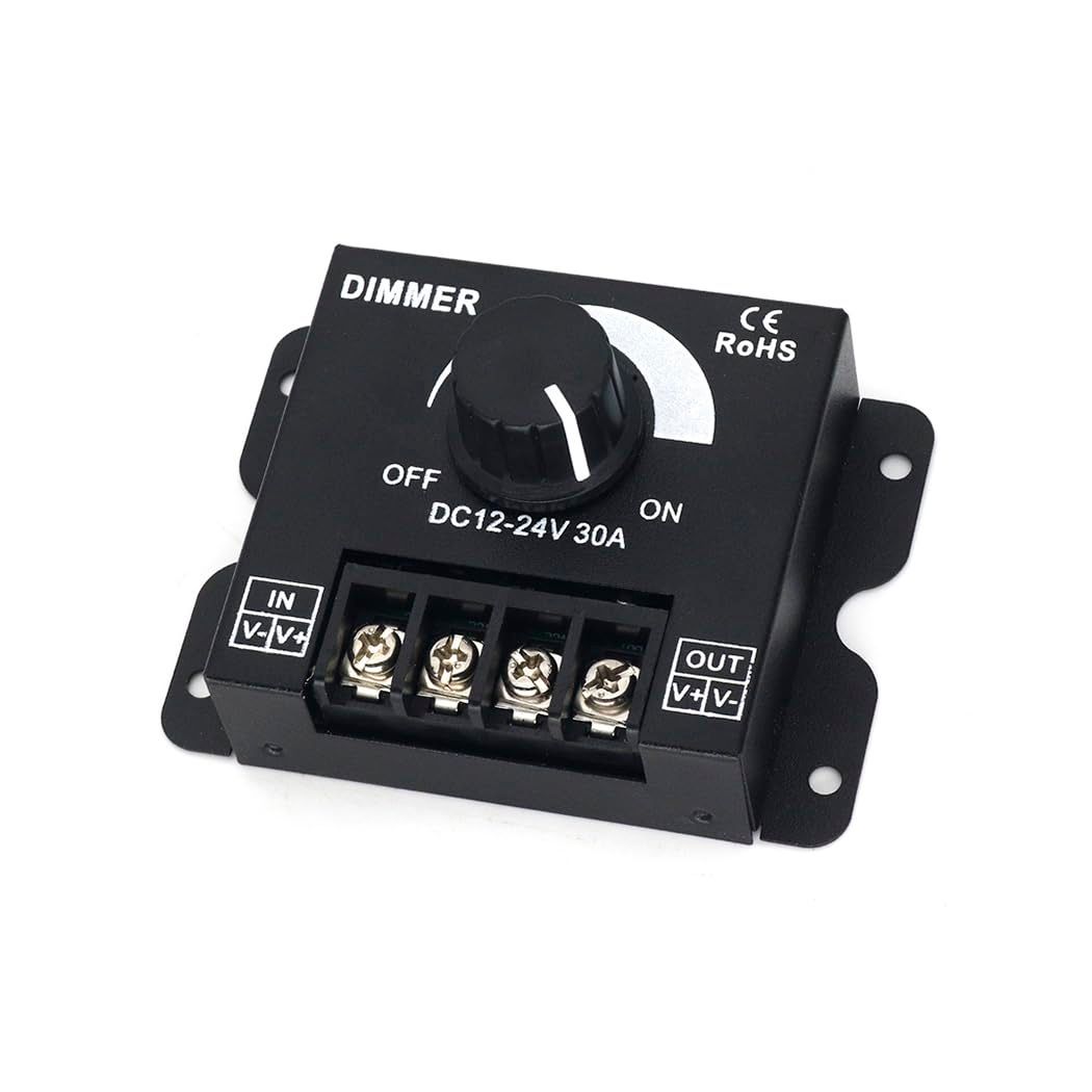 2pcs LED Dimmer Switch LED DimmerAdjustable Voltage Regulator LED Brightness view 5