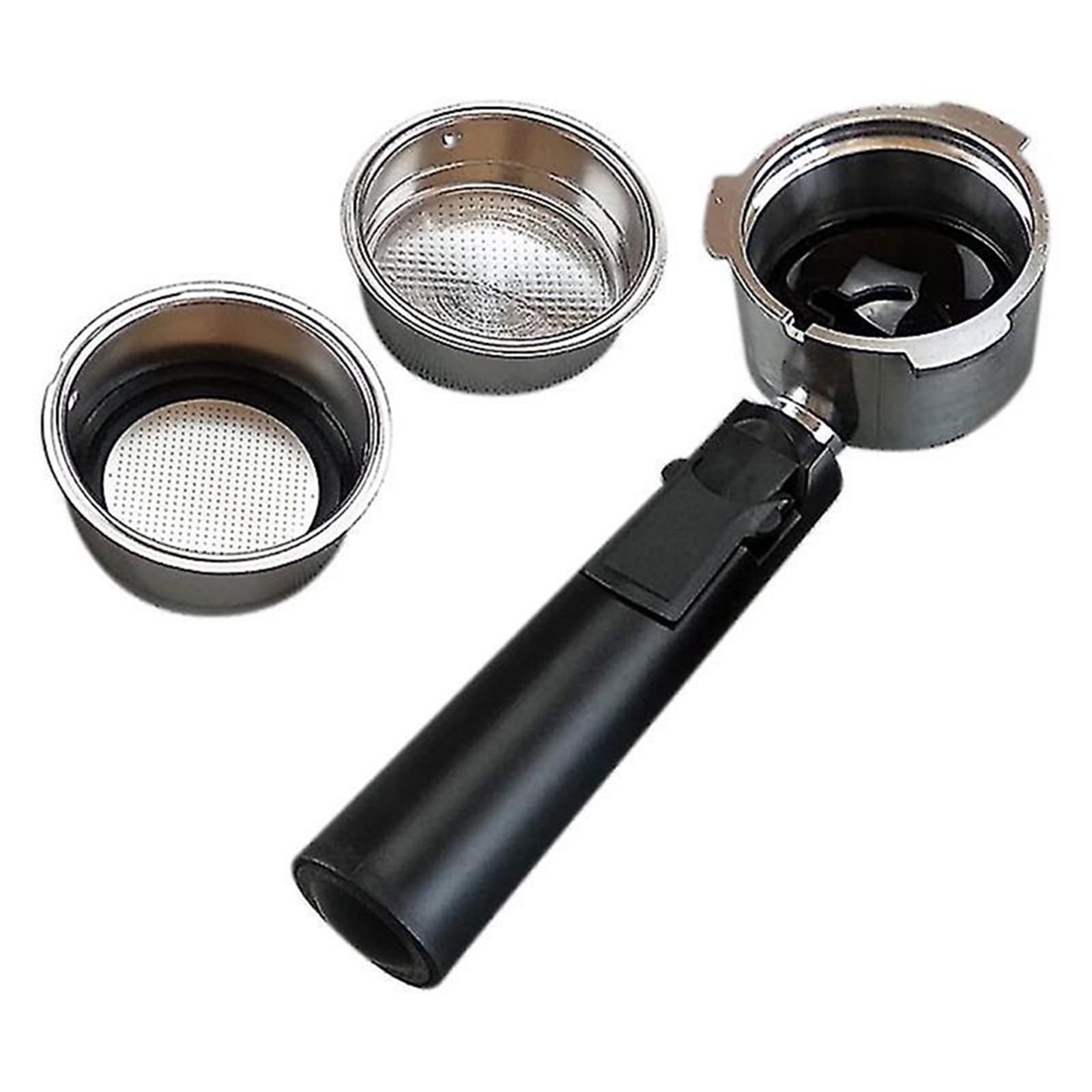 Stainless Steel 51 mm Bottomless Portafilter With Filter Basket Professional view 2