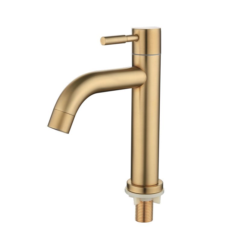 Solid Brass Single Handle Circular Faucet for Bathroom Sink