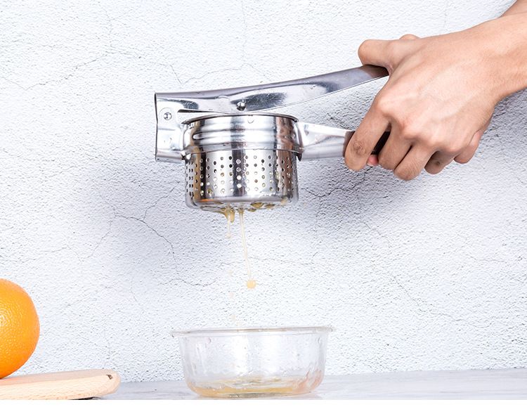 Multi-Purpose Squeezer Premium Stainless Steel Juicer Manual Food Grinder Hand view 9
