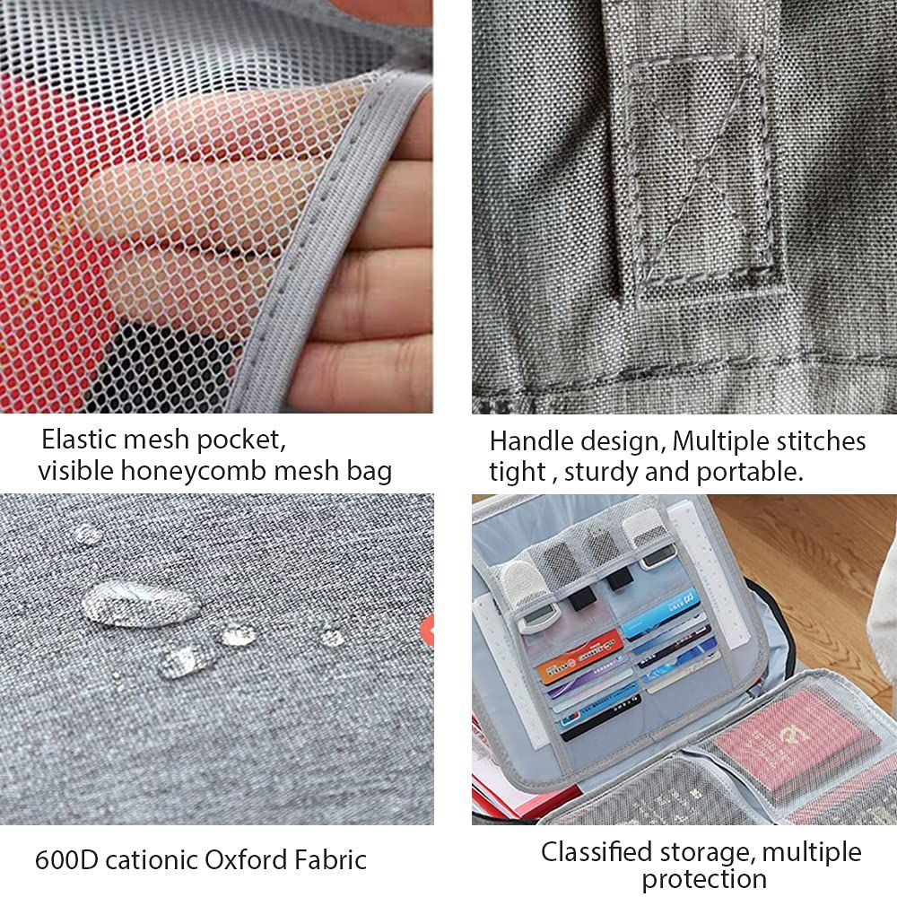 Multi-Layer Storage Pouch Credential Bag view 4