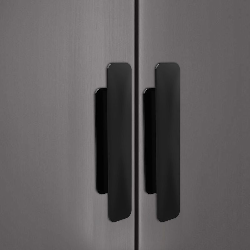 Self-Stick Instant Cabinet Drawer Handles Pulls Plastic Drawer Push Pull view 3