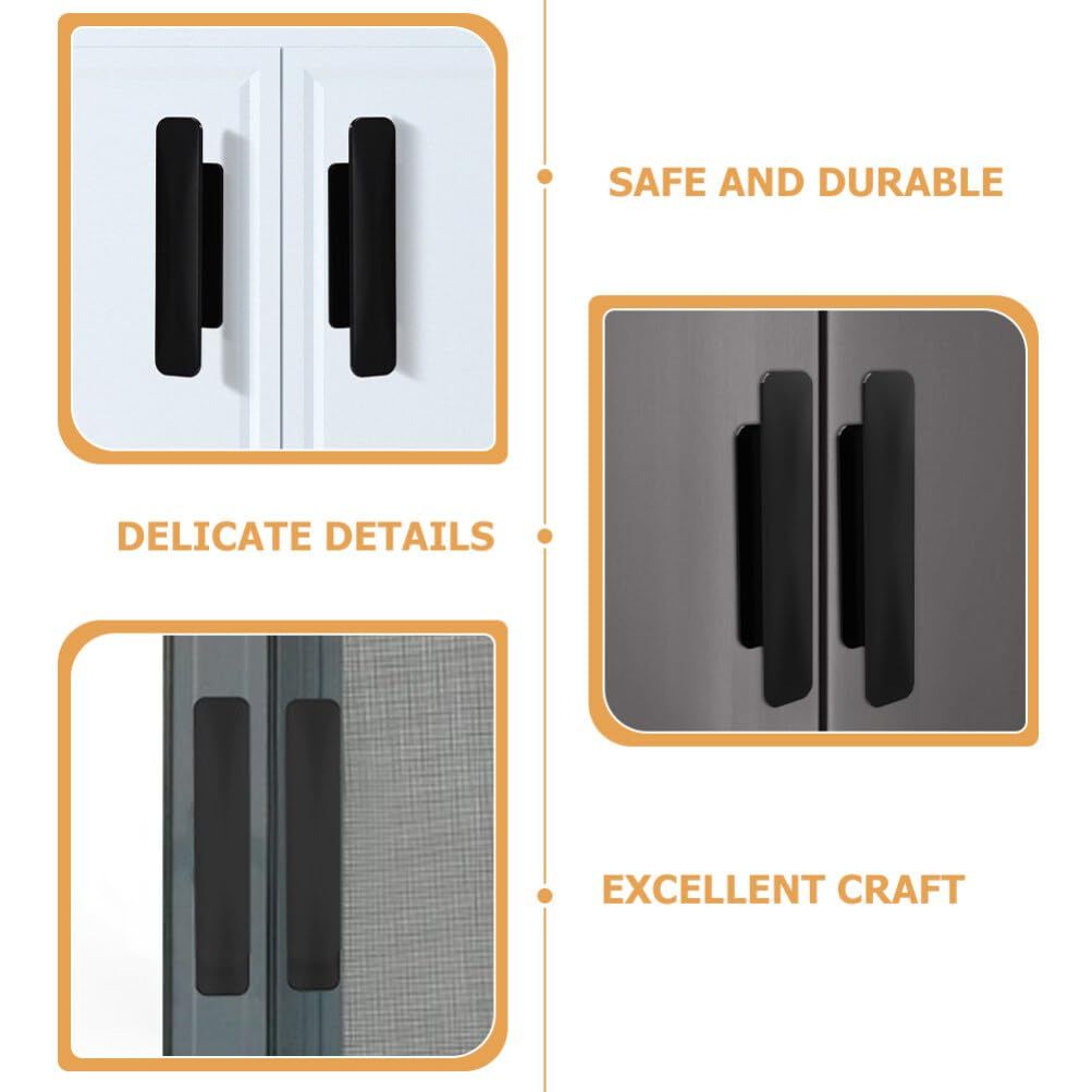 Self-Stick Instant Cabinet Drawer Handles Pulls Plastic Drawer Push Pull view 10