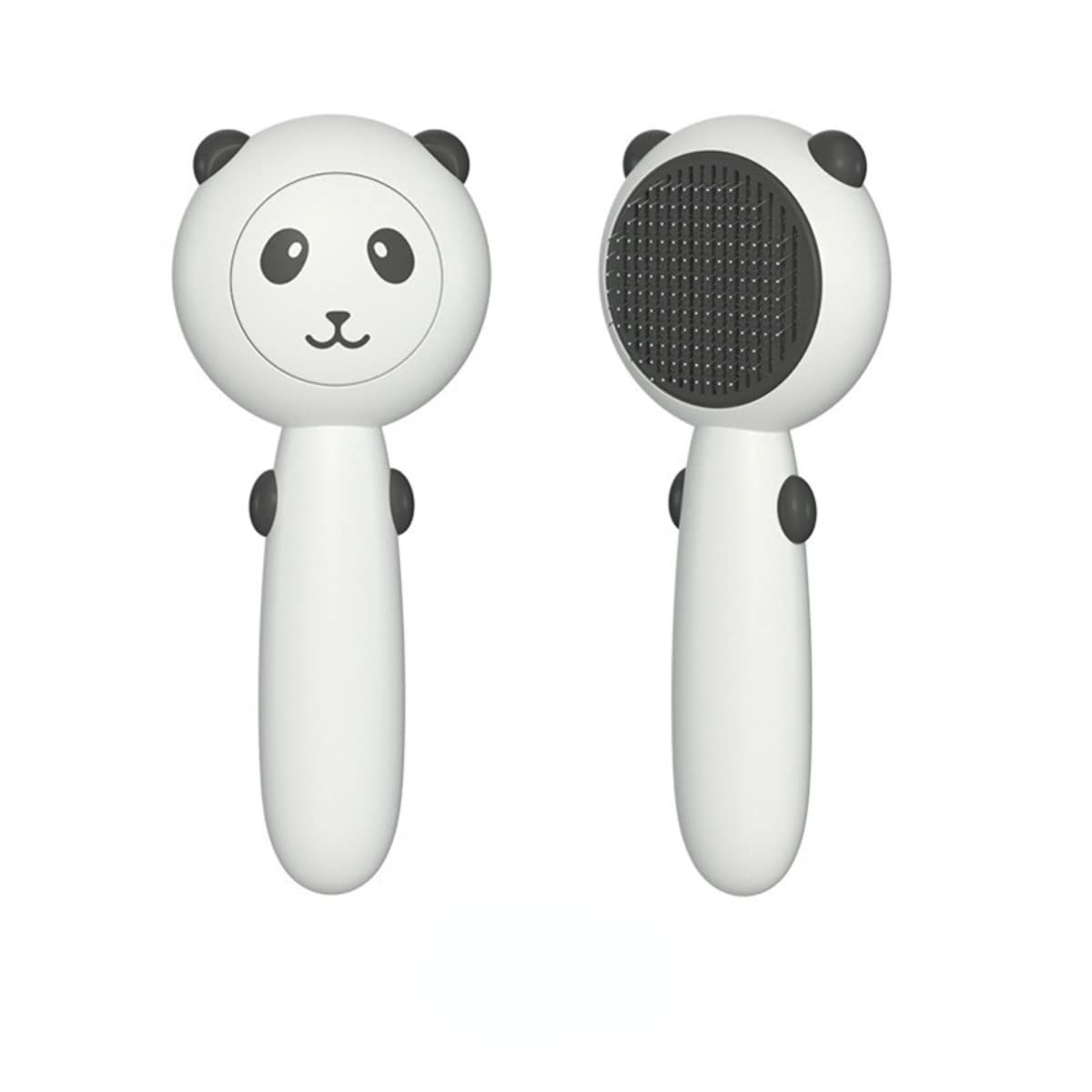 Cat Grooming Brush Panda-shaped Adorable Shedding Brush Massage Tool for view 3