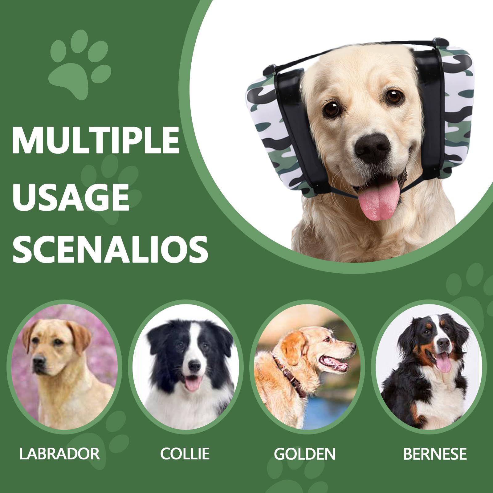 Dog Ear Muffs Noise Protection Adjustable Dog Earmuffs Ear Protection for Dogs view 9
