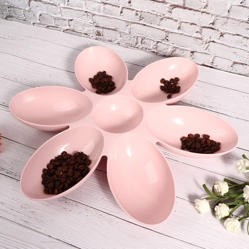 Cat Water Bowl Multiple Case Food Feeder Water Feeding Bowl Six Petals Plastic view 9