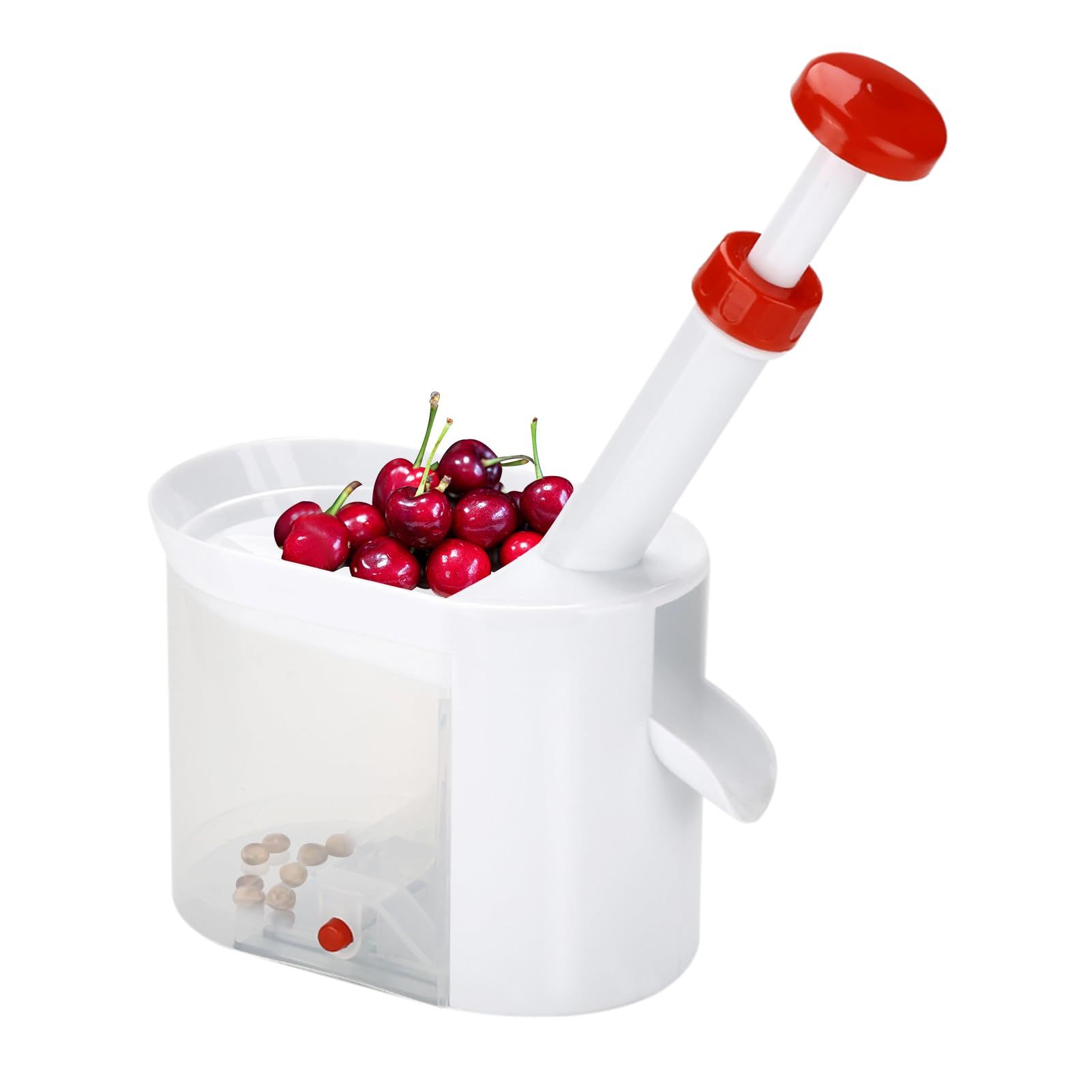 Cherry Pitter with Stone Catcher Container view 4
