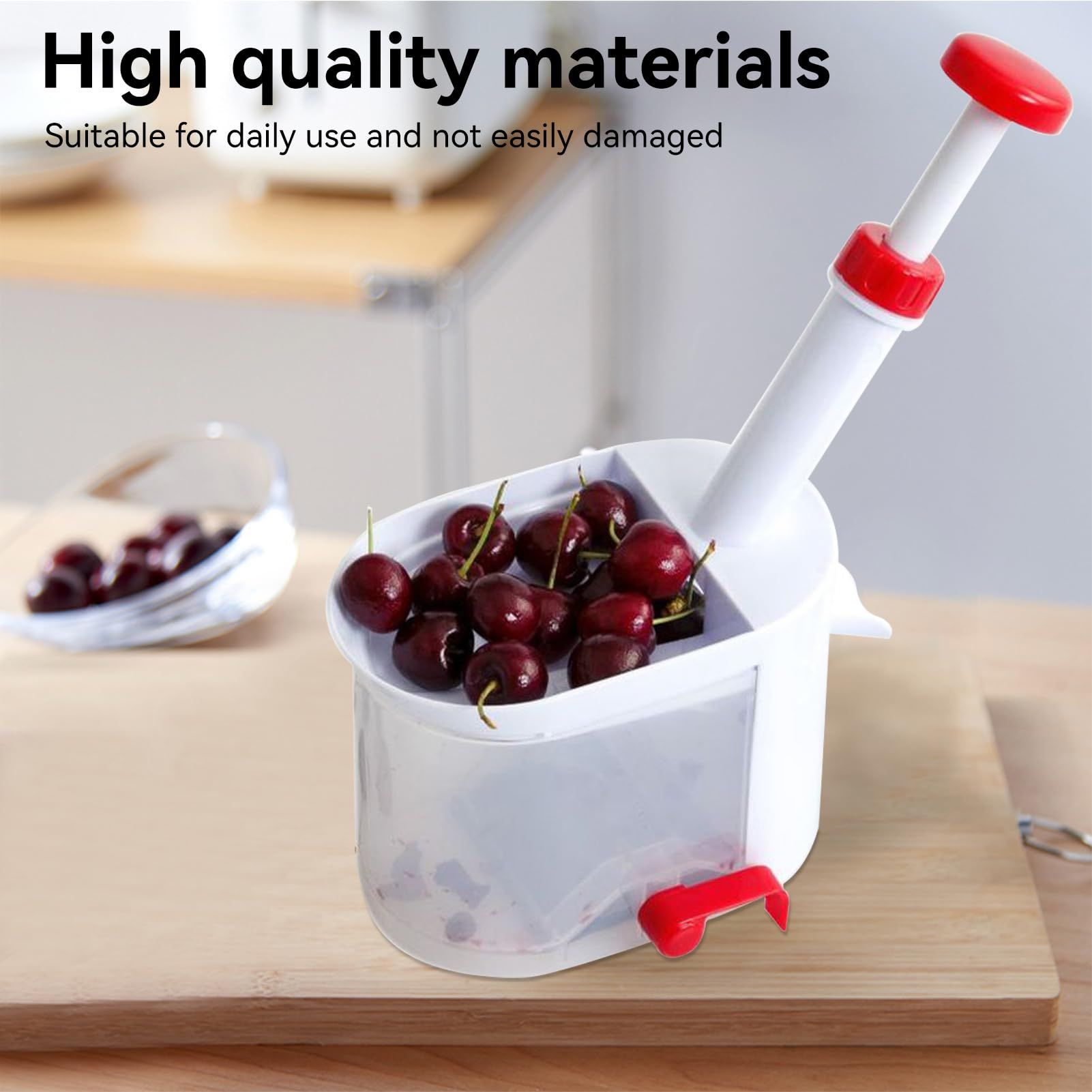Cherry Pitter with Stone Catcher Container view 5