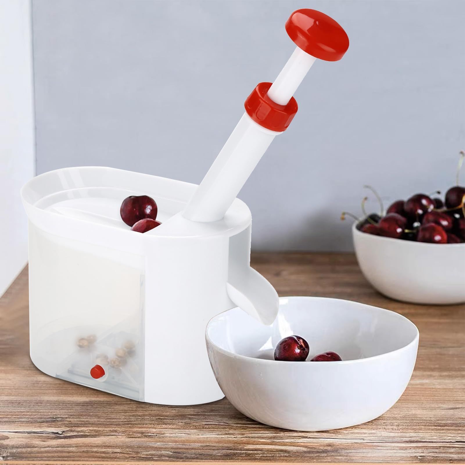 Cherry Pitter with Stone Catcher Container view 9
