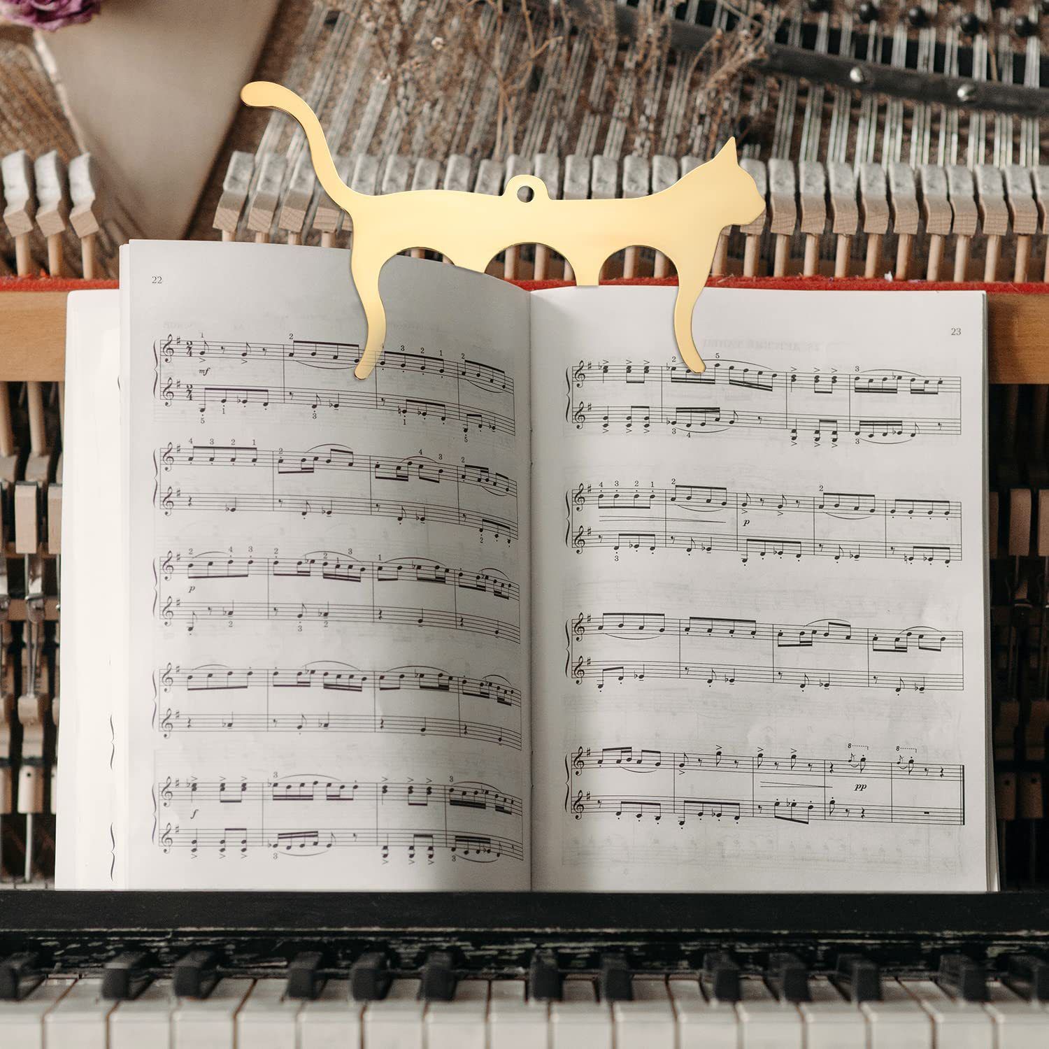 Metal Music Book Clips Sheet Music Page Holder Clips for Sheet Music Stands view 10