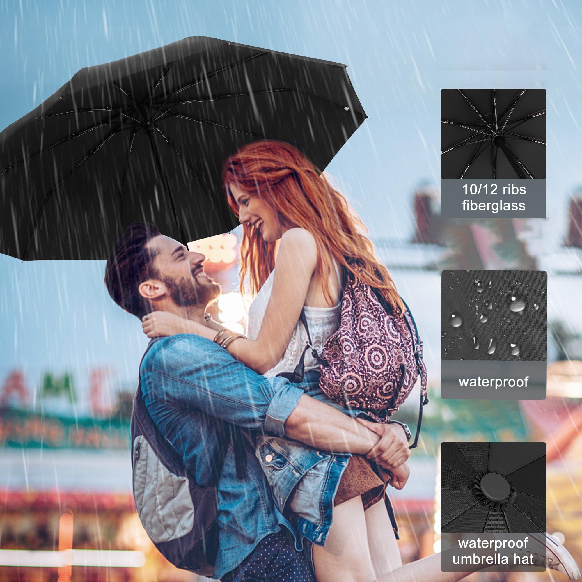 Protection Umbrella for Rain Windproof view 9