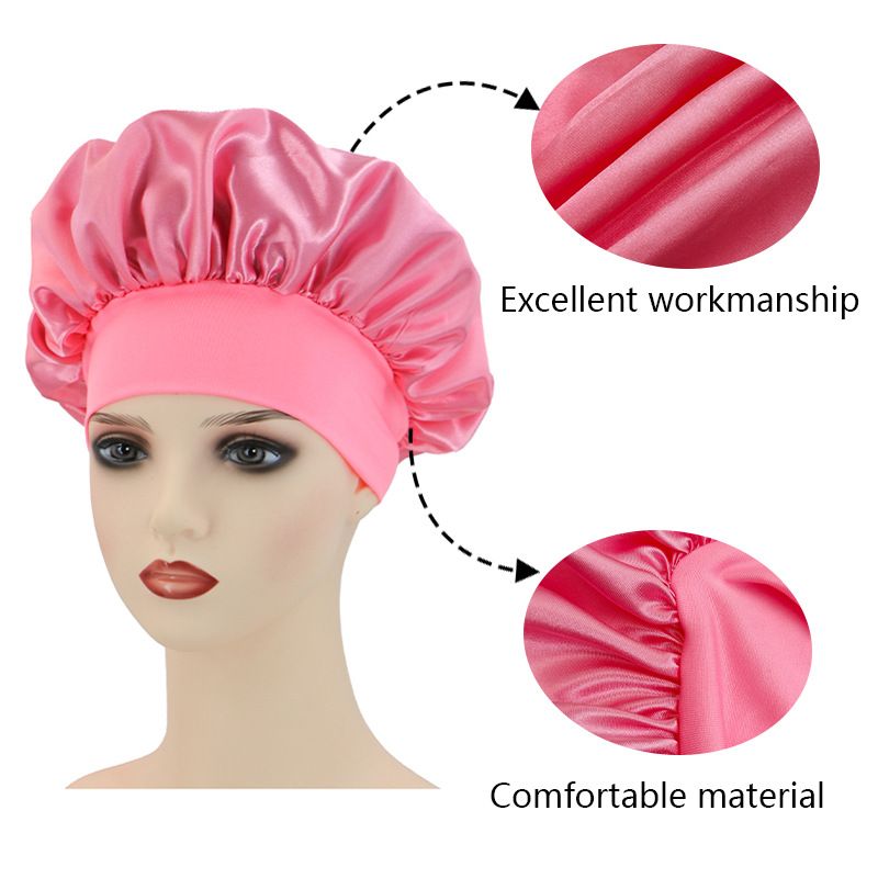 Sleep caps for Women Natural Hair Bonnets Satin Bonnet for Hair Loss Satin view 6