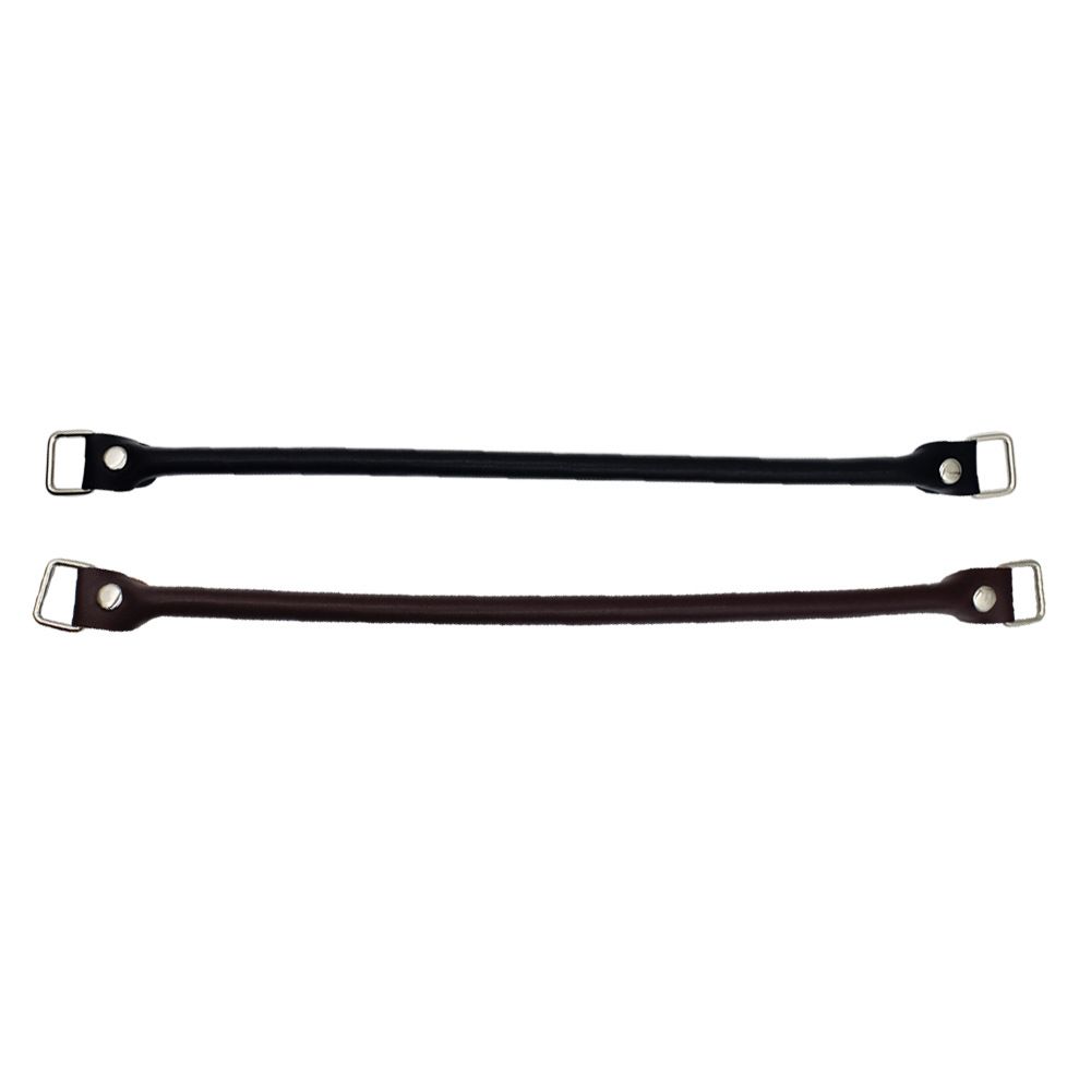 2Pcs Genuine Leather Bag Handles 38cm Purse Straps with Clasp Cowhide Leather view 7