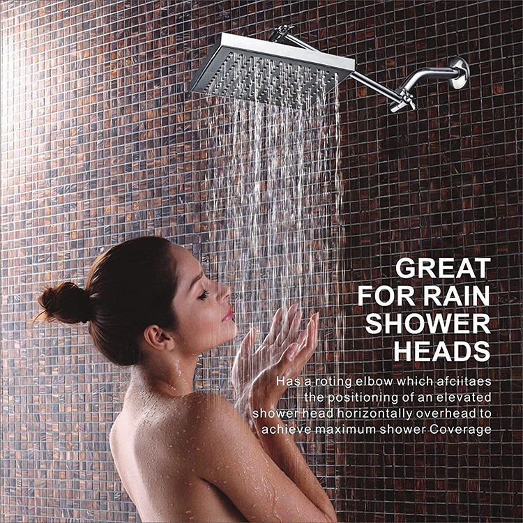 11 Inch Extra Long Adjustable Shower Head Extension Arm With Locking Set Screw view 10