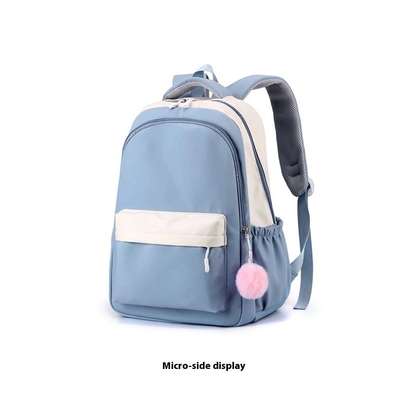 Large Capacity Nylon Backpack with Bear Doll for Women Casual Water-Resistant view 10