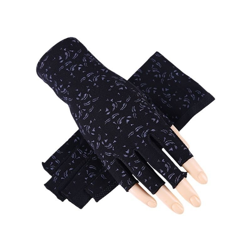 Women Sunblock Fingerless Gloves Summer Driving Gloves Girls Non Slip UV — image 1