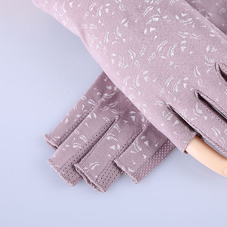 Women Sunblock Fingerless Gloves Summer Driving Gloves Girls Non Slip UV view 5