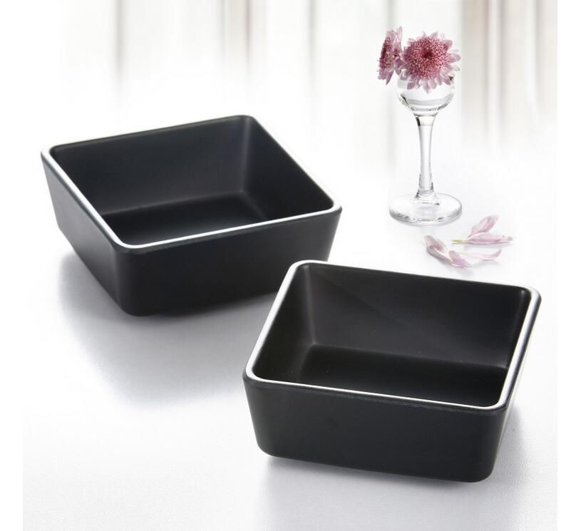 Ceramic Dip Bowls Square Snack Bowl Assortment Household Division Plate view 2