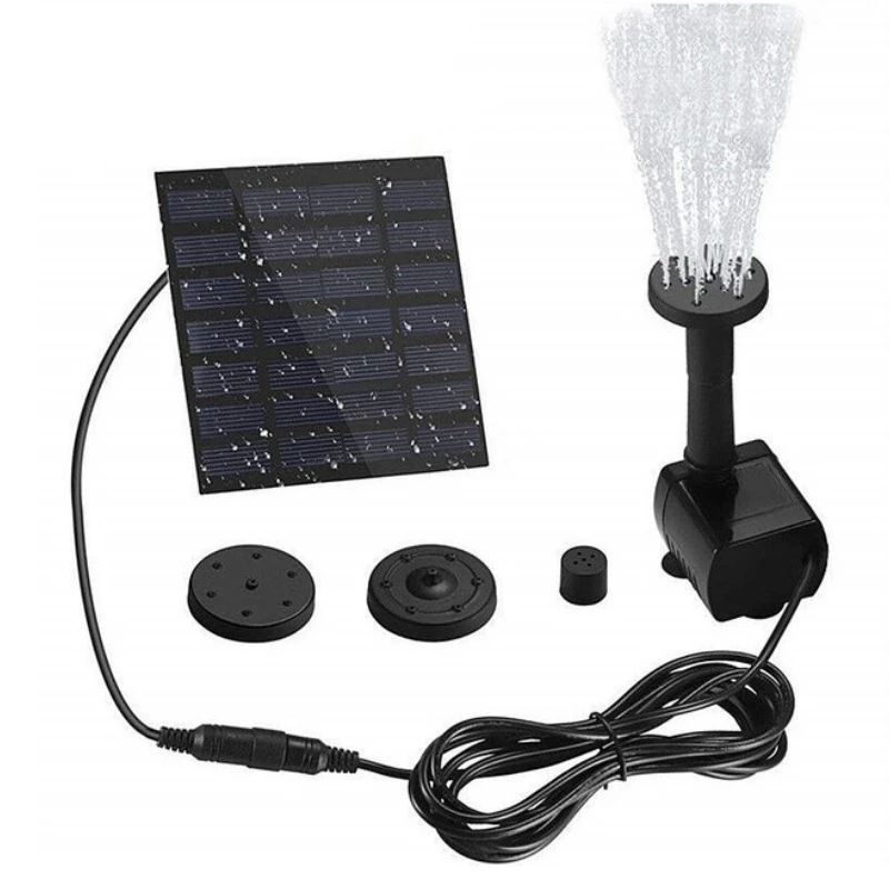 Solar Panel Powered Water Feature Fountain Pump Garden Pool Pond Aquarium
