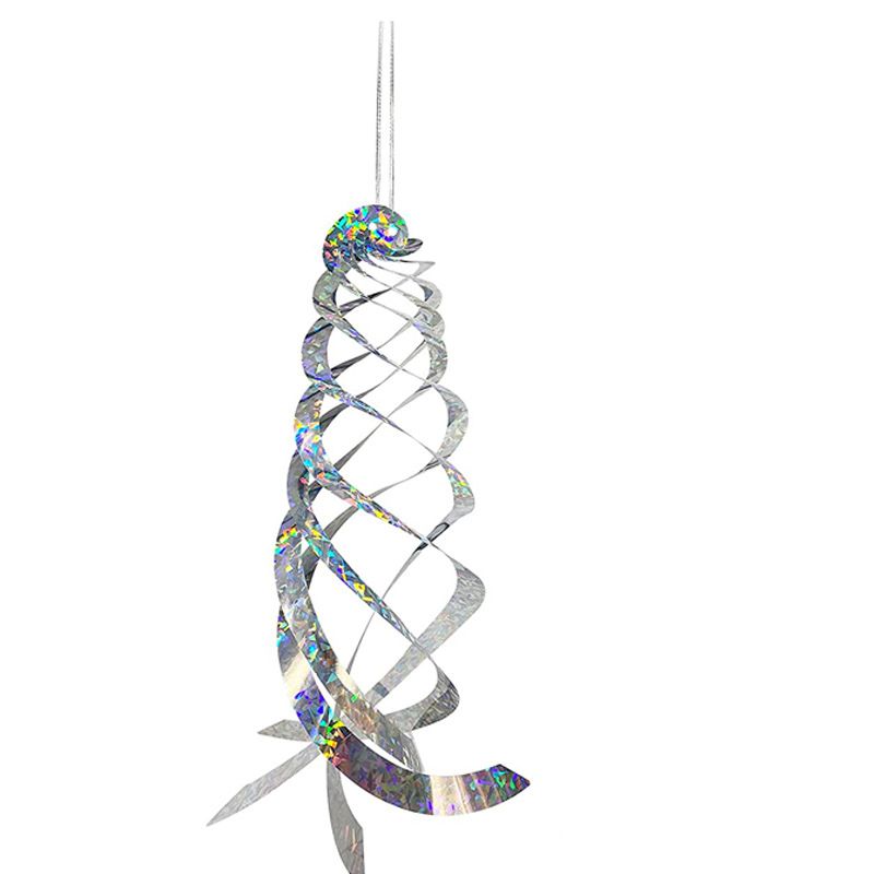 3 Pcs Bird Repellent Spiral Reflectors- Hanging Reflective Bird Deterrent