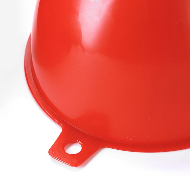 Large Caliber Red Plastic Funnel view 4