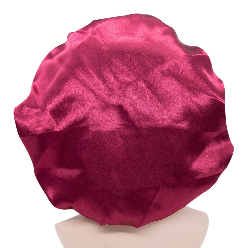 Large Satin Bonnet Shower Caps Soft Silk Night Sleeping Cap Hair Care Bonnet view 5