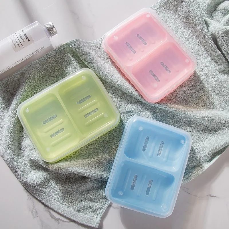Double Grid Plastic Soap Holder for Bathroom view 5