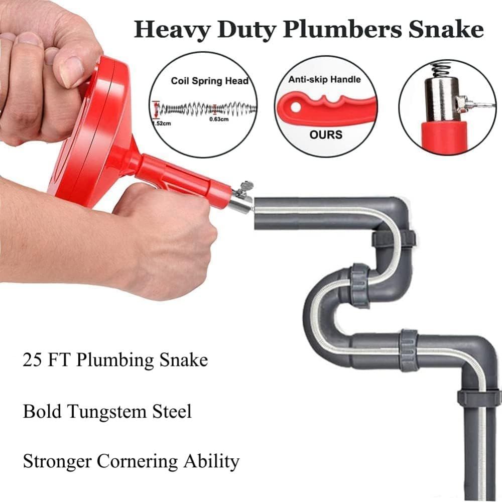 Drain Cleaning Tool Professional Sink Snake for Bathtub Drain view 3