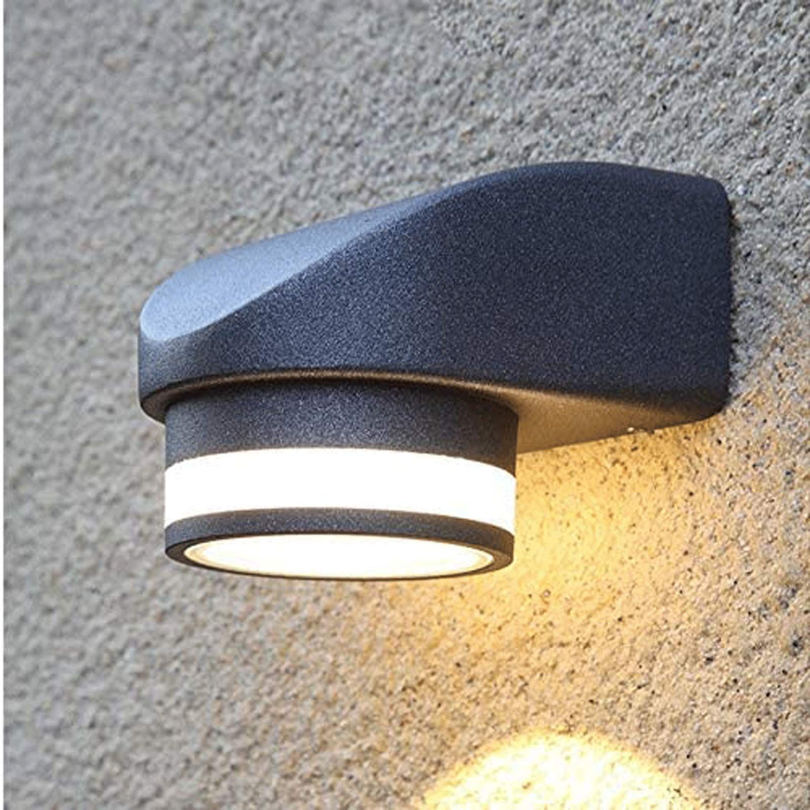 Outdoor Wall Lamp Led Waterproof Wall Lamps Modern Porch Wall Light Black view 4