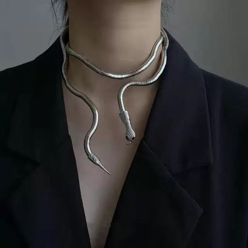 Necklace Retro Adjustable Snake Shape Collar Necklace Fashion Accessories for view 2