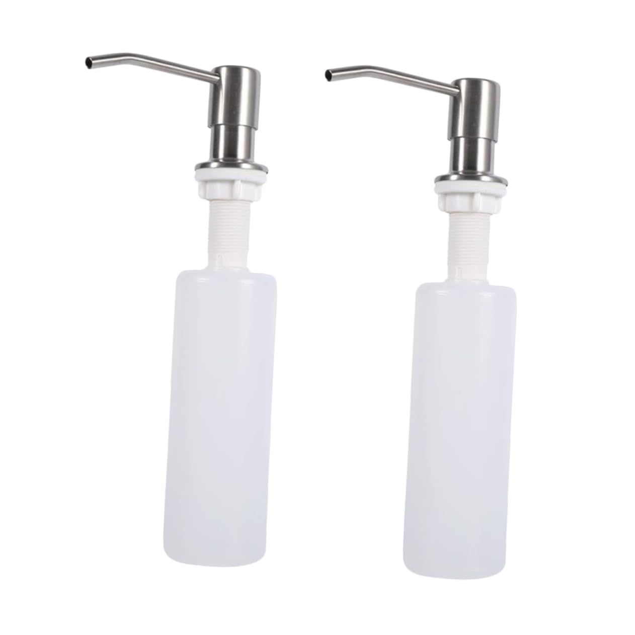 Undermount Sink 2 Pcs Hand Press Pump Lotion Dispenser Refillable Hand Soap