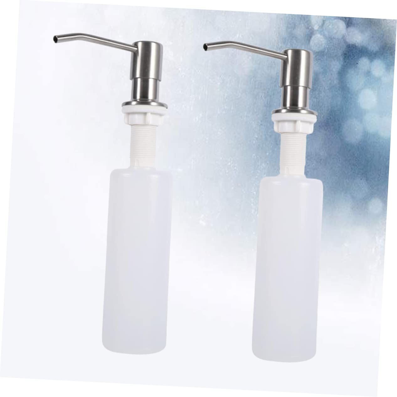 Undermount Sink 2 Pcs Hand Press Pump Lotion Dispenser Refillable Hand Soap view 3