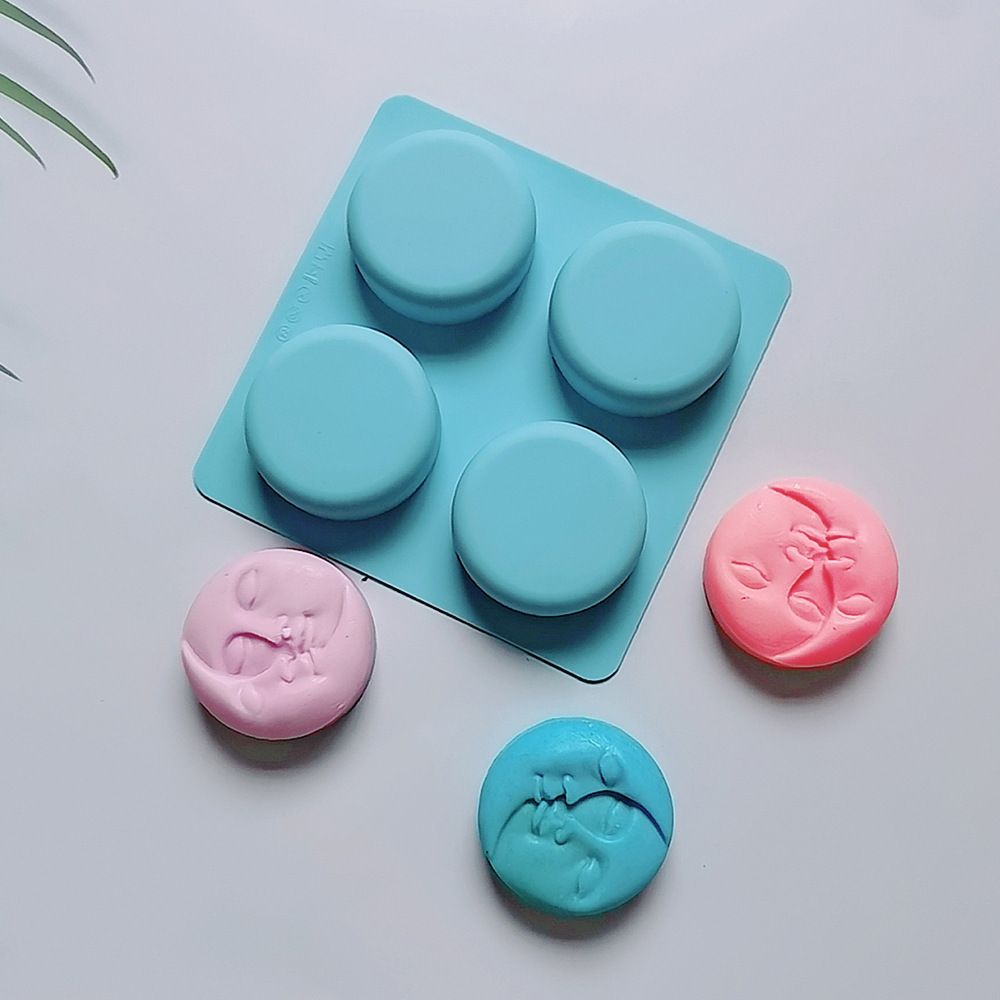 Silicone Soap Molds,Sun & Moon Face Soap Molds for Soap Making, Bath Bomb view 3