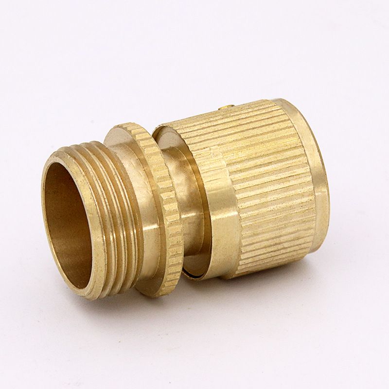 Car Wash Water Tube Connector Copper Garden Hose Quick Connector Copper Pipes view 2