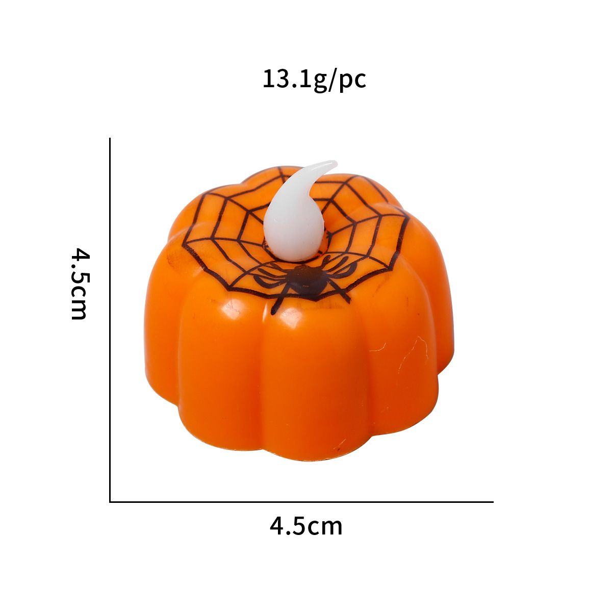 12pcs Pumpkin Tea Light Pirate Gnome Black Crystal Handle Cabinet Bride and view 2