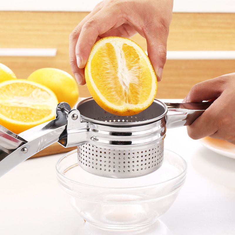 Pro-Grade Multi-Purpose Squeezer Premium Stainless Steel Juicer Manual Food view 2
