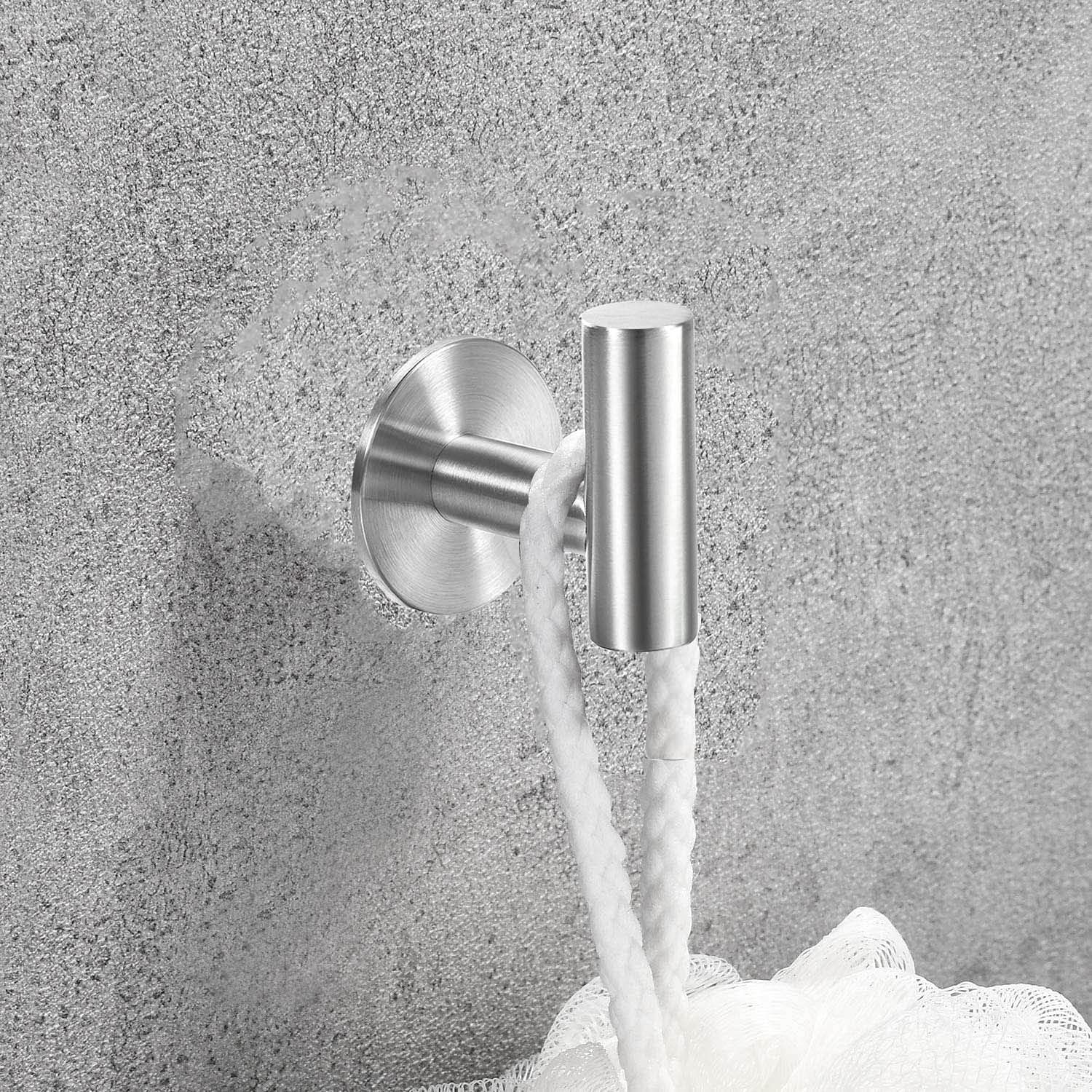 Hooks Heavy Duty Waterproof Wall Hooks Self Adhesive Coat Robe Towel Hooks for view 3