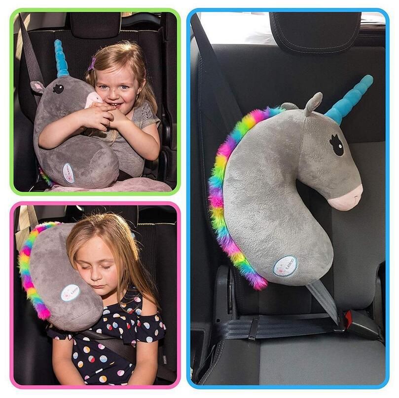 Plush Pillow, Ultra Soft and Cuddly Rainbow Color Stuffed Pillow for Kids view 5