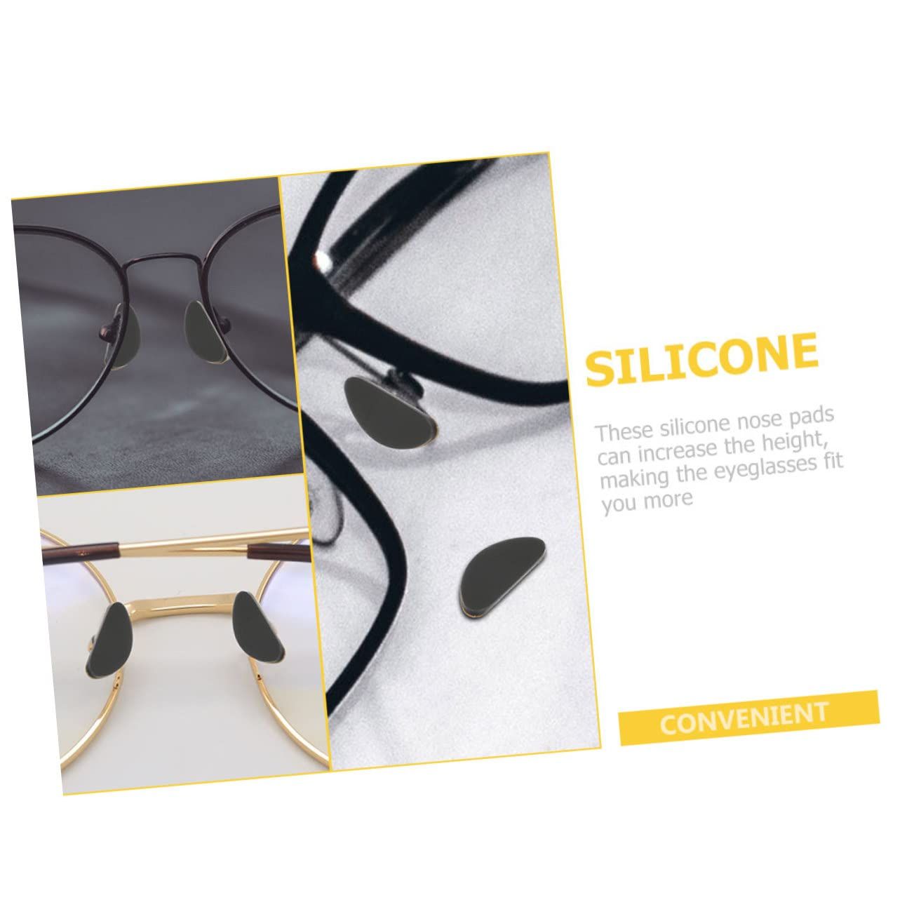 4 Pairs Glasses Nose Pad Glasses Nose Bridge Support Nose Guards for Glasses view 4