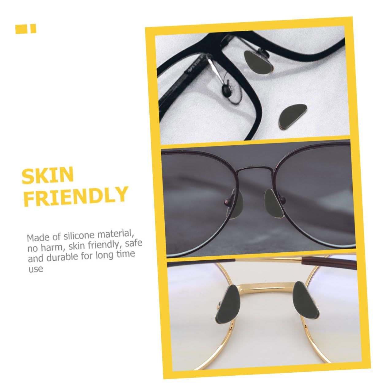 4 Pairs Glasses Nose Pad Glasses Nose Bridge Support Nose Guards for Glasses view 5