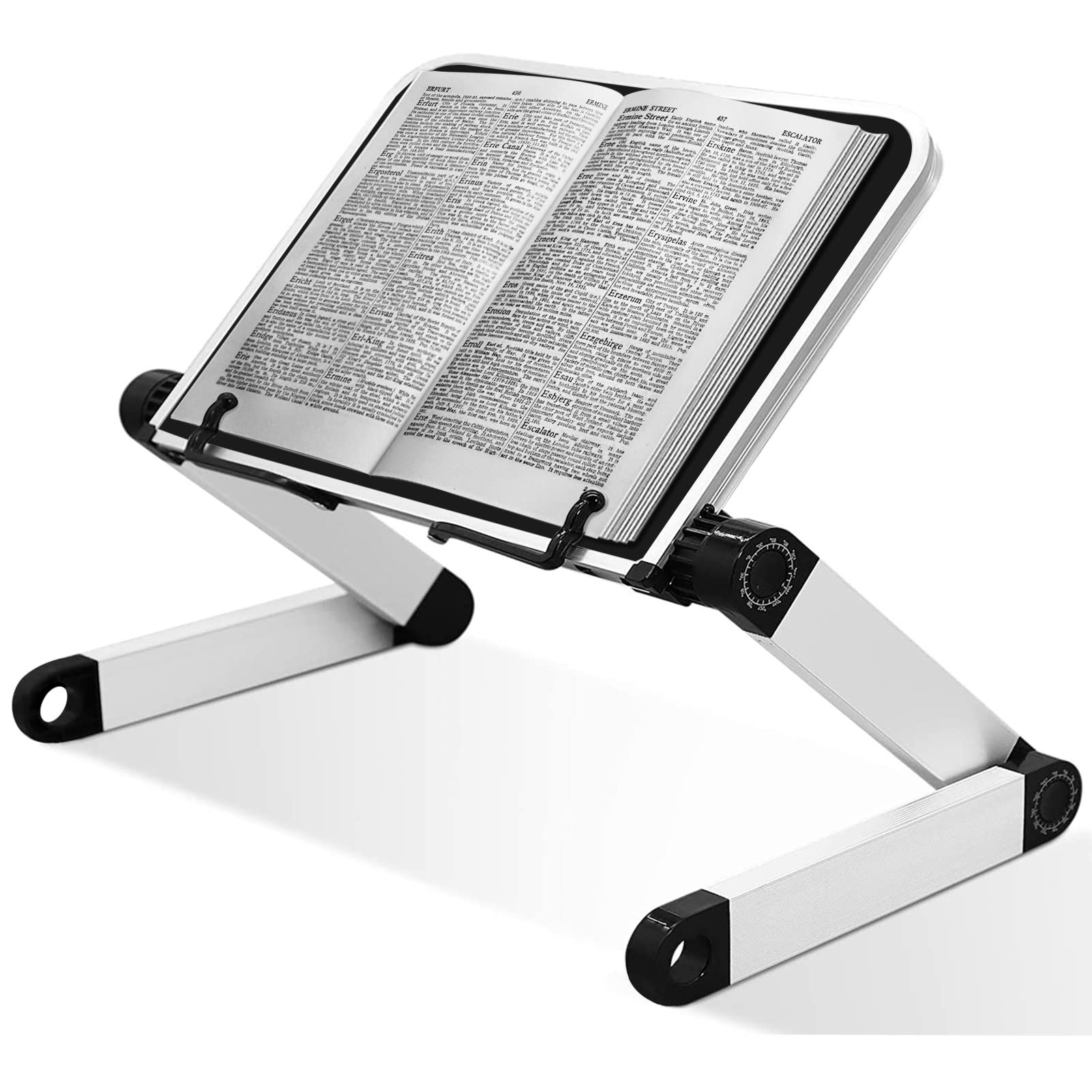 Book Stand for Reading Adjustable Textbook Stand Ergonomic Bed Book Holders view 2