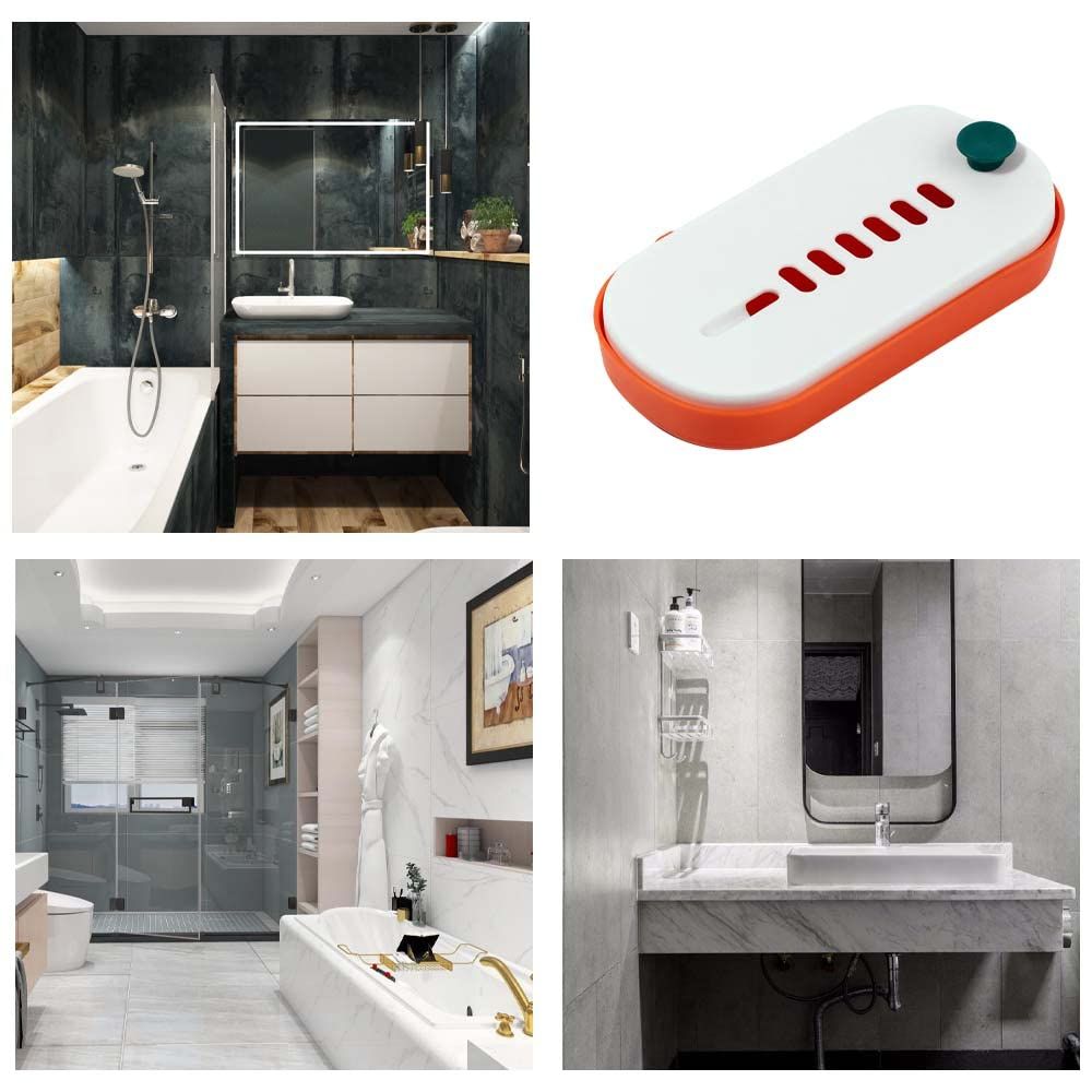 Soap Dish Wall-Mounted Soap Holder Press to Drain Soap Box for Home Bathroom view 3