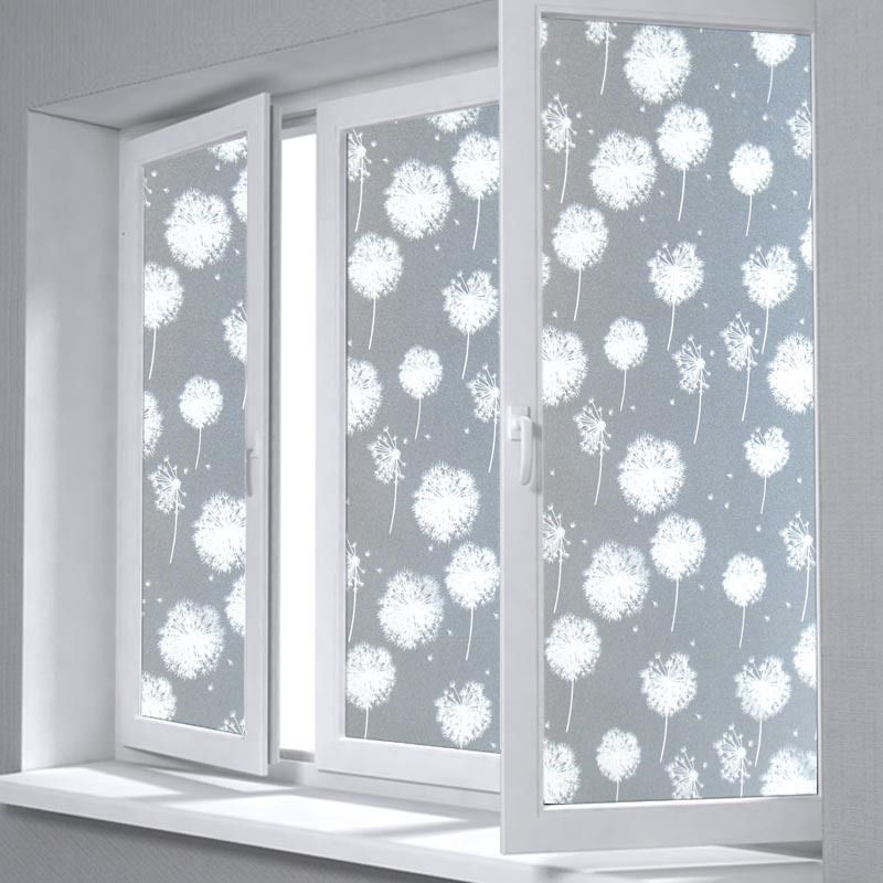 window privacy film,of dandelion glue-free glass film, opaque glass film for view 3