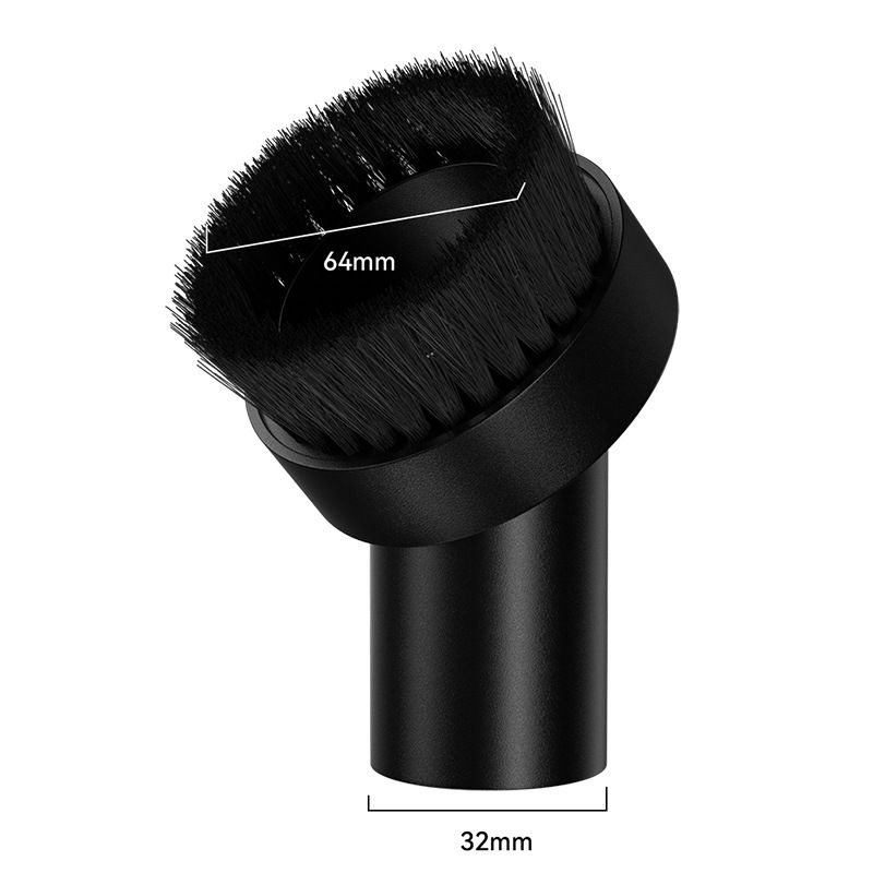 Long Horse Hair With Universal Connector Small Round Dust Suction Brush Vacuum view 4