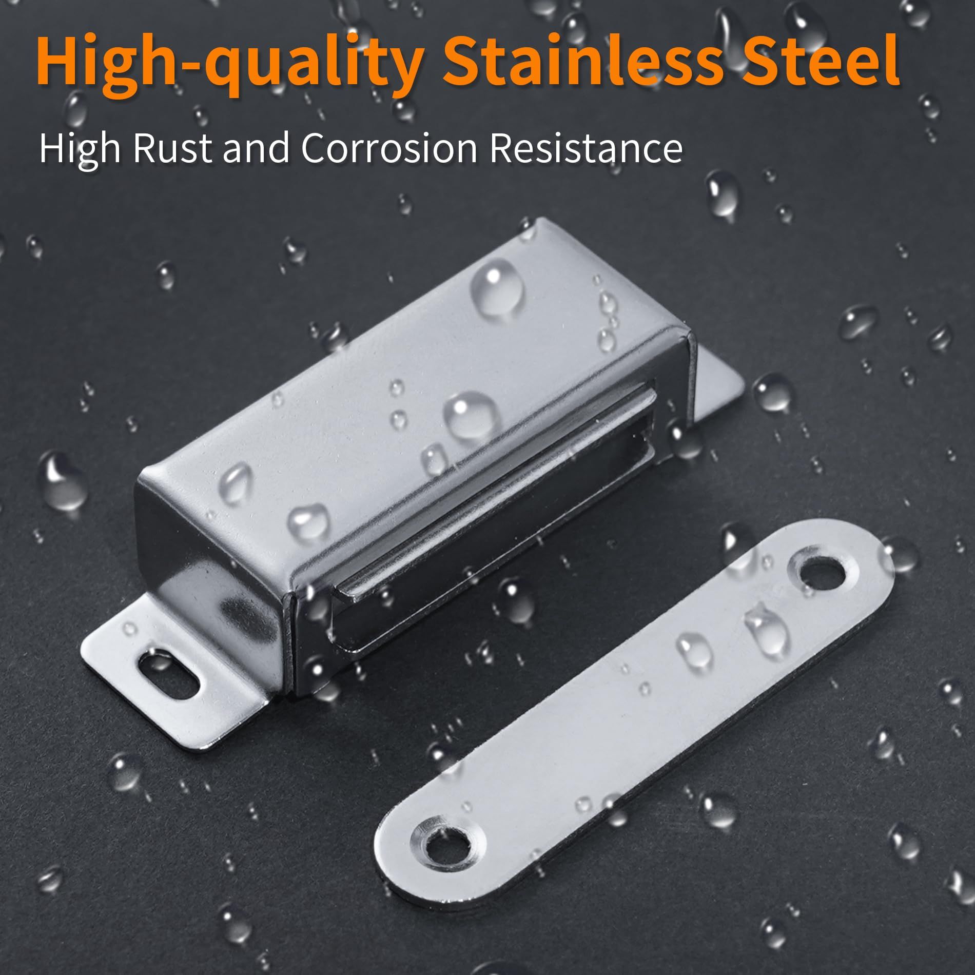Magnetic Door Catch Cupboard Door Magnets Magetic Catch Stainless Steel view 3