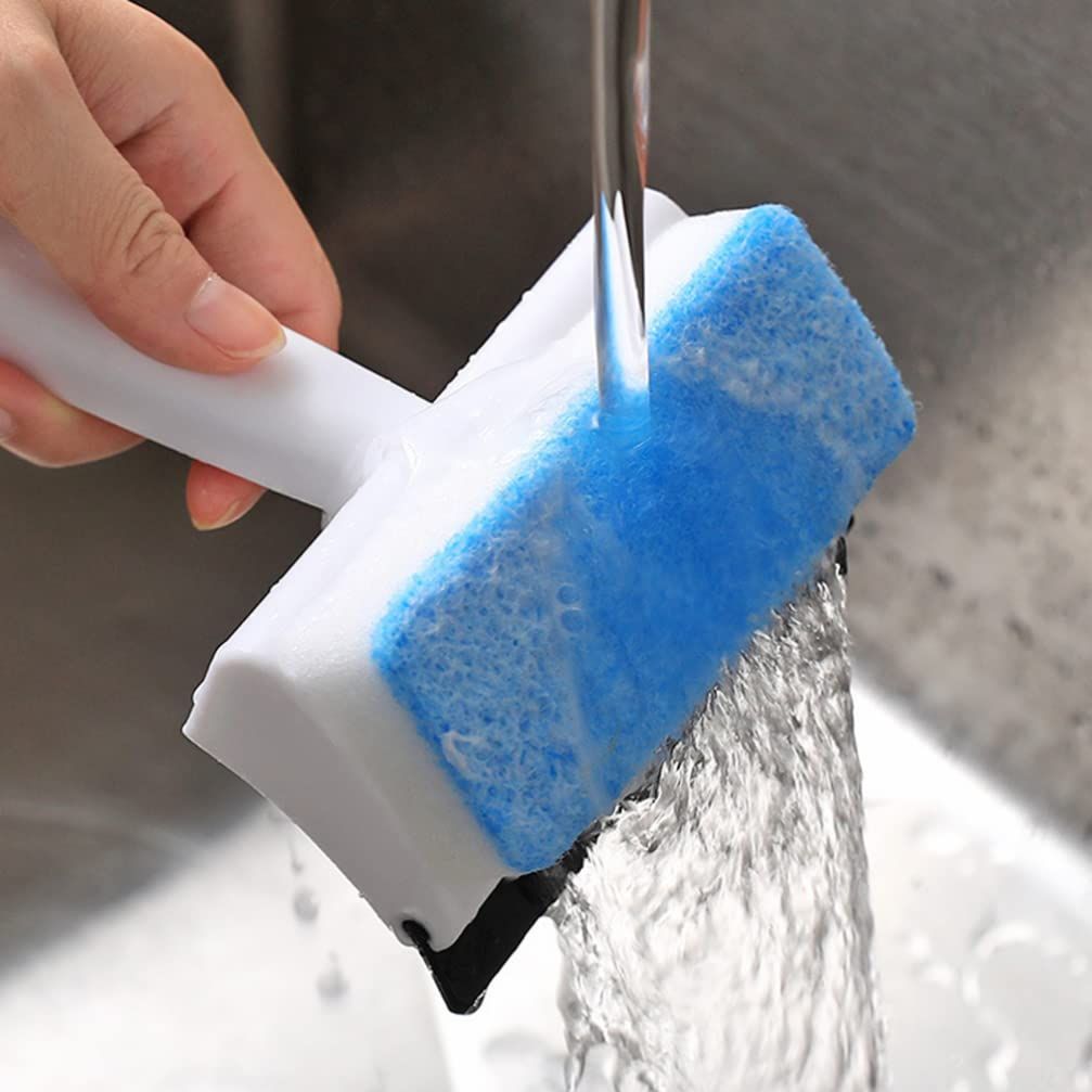 Glass Cleaning Brush Bath for Shower Small Squeegee with Scrubber Shower Door view 3