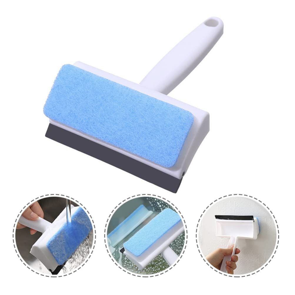 Glass Cleaning Brush Bath for Shower Small Squeegee with Scrubber Shower Door view 4